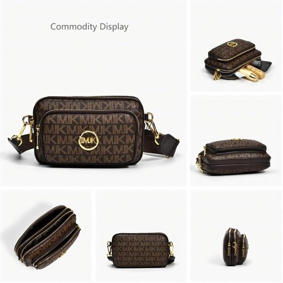 Small Crossbody Purse Shoulder Bag for Women Chest Bag Daypack Multiple Pockets - Picture 5 of 7